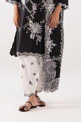 Stitched Lawn Embroidered Shalwar